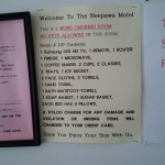 Sign on the wall of The Neepawa Motel